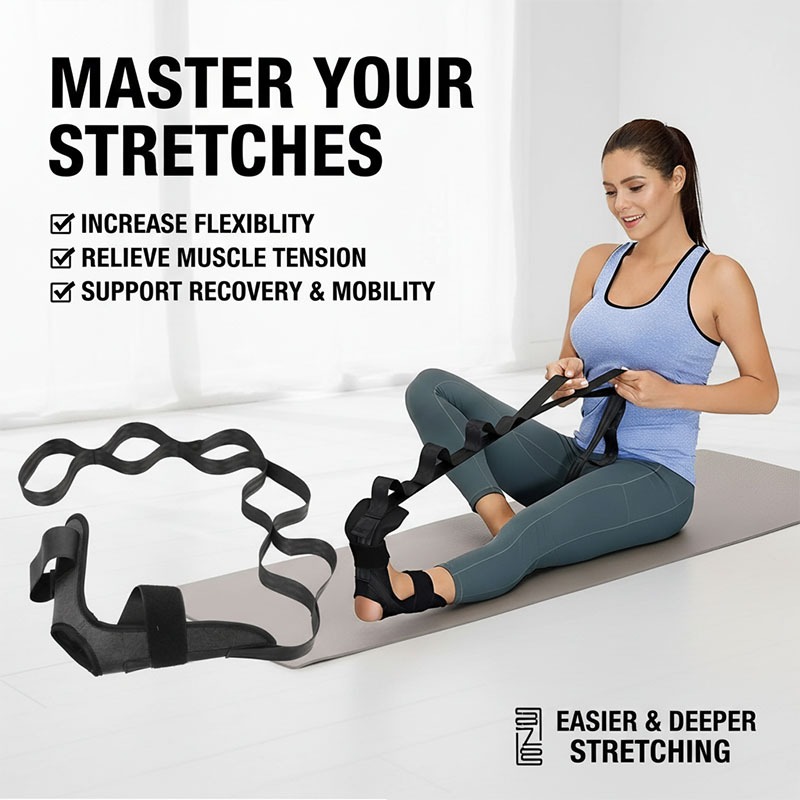 Pilates Yoga Joint - Yoga Leg Stretching Band Segmented Stretching