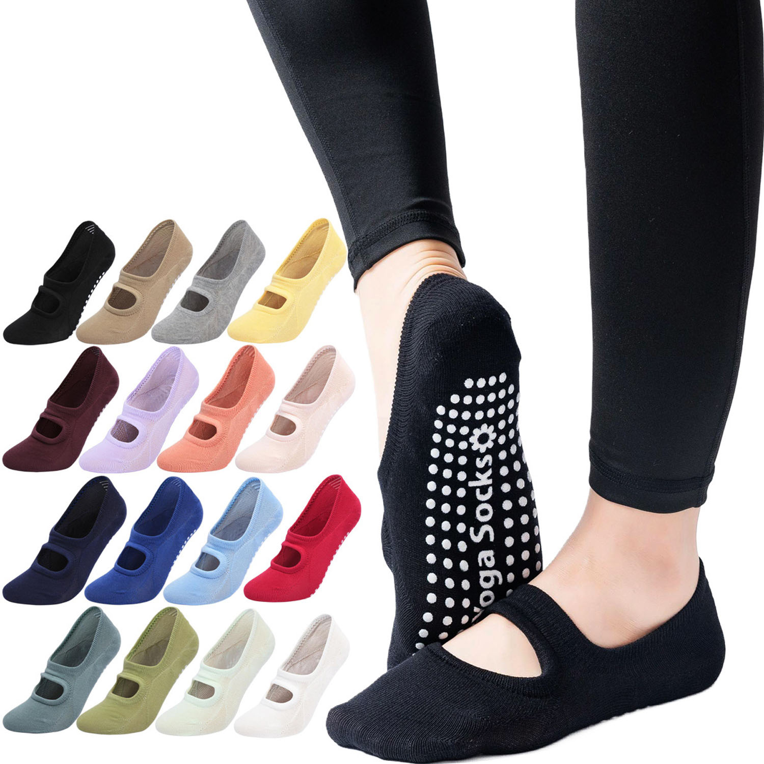 Pilates Yoga Fitness - High Quality Women Yoga Socks Anti-Slip