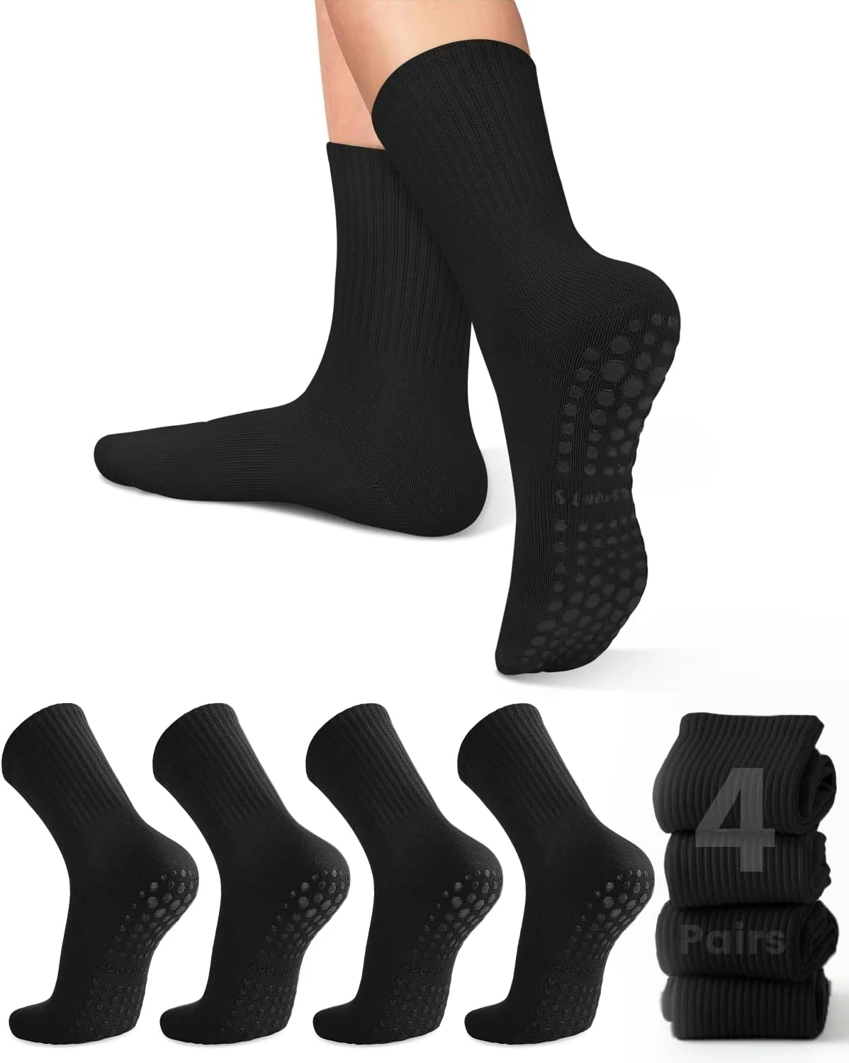Pilates & Yoga Tina Fehrenbach - 4 pairs of women's yoga socks,
