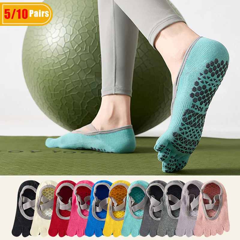 Pilates Is Yoga - 5/10 Pairs Women's Cotton Yoga Five