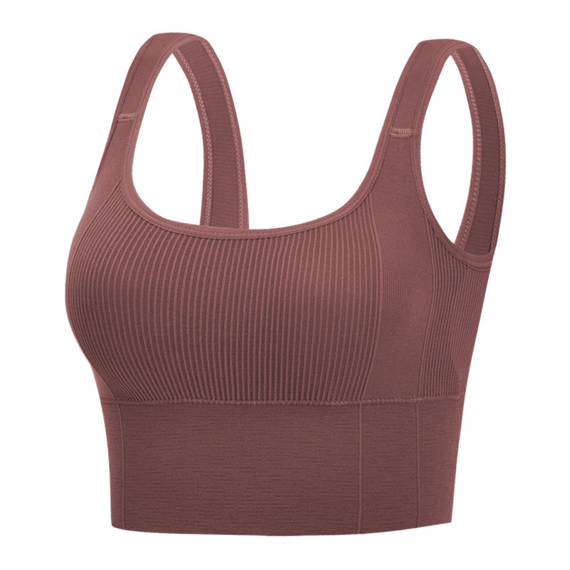 Pilates Yoga Jacket - Square Collar Wide-shoulder Vest Tube Top