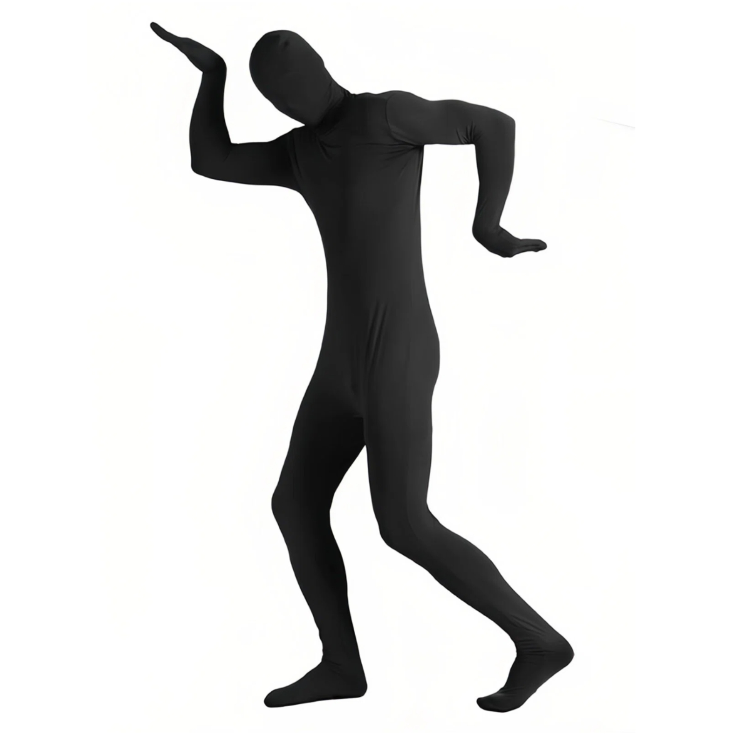 Pilates Yoga Fitness - Black Full Body Spandex Jumpsuit Unisex