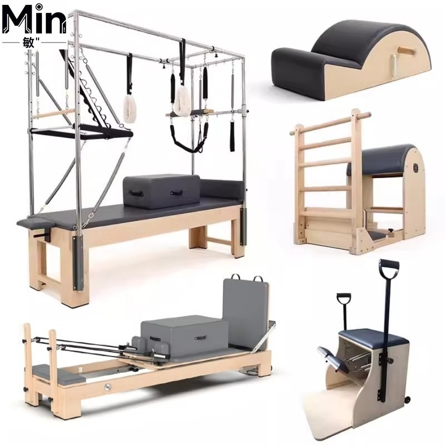 5 Pcs Set Wood Pilates Reforme - огляд і ціна Pilates Yoga Machine