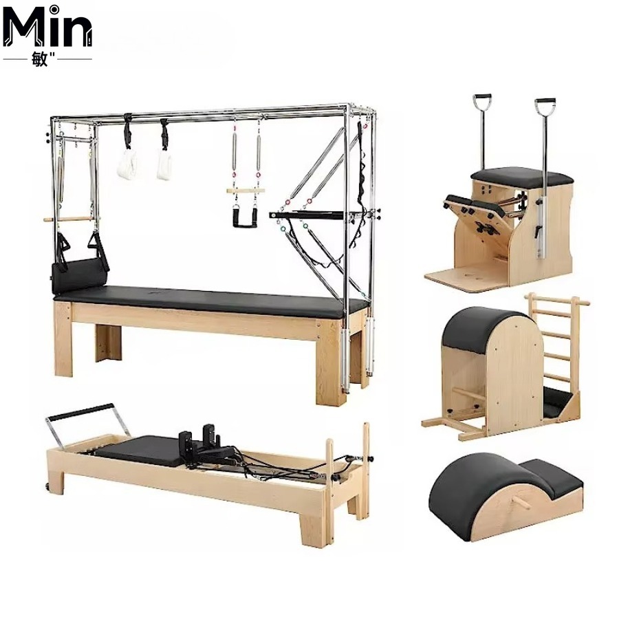 5 Pcs Set Wood Pilates Reforme - огляд і ціна Pilates Yoga Machine