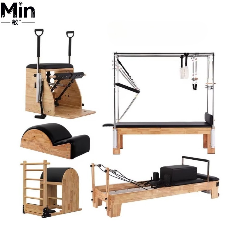 5 Pcs Set Wood Pilates Reforme - огляд і ціна Pilates Yoga Machine